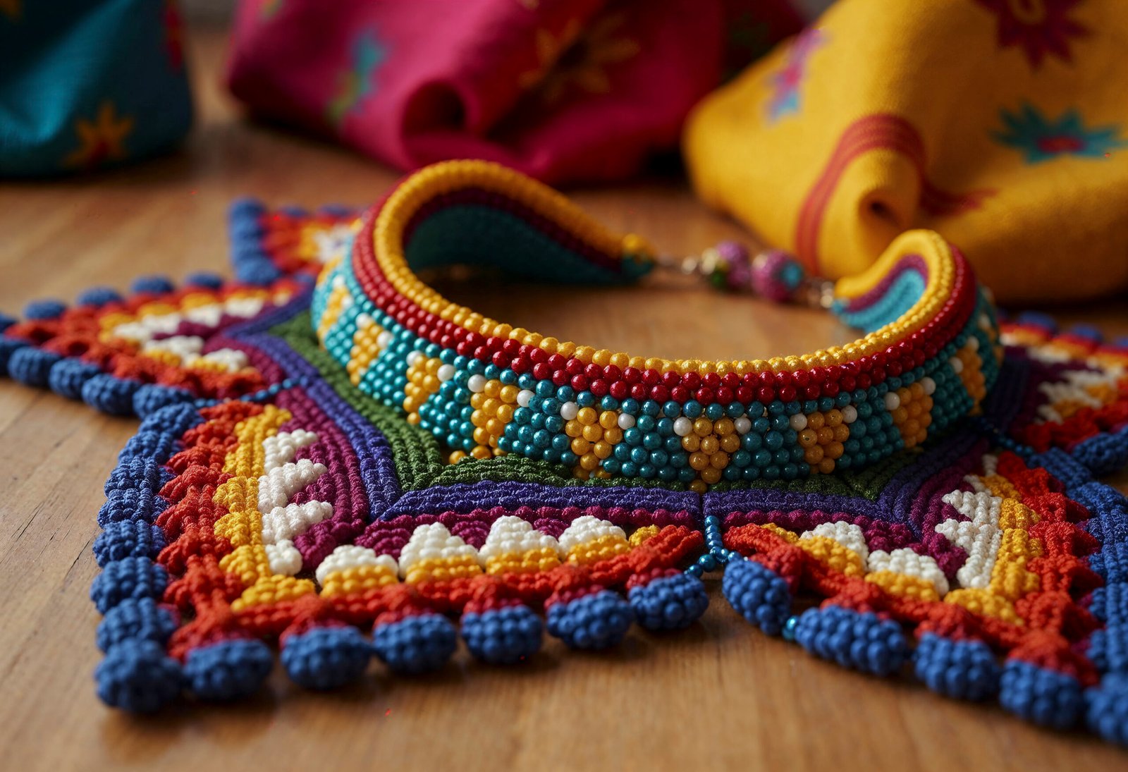 close-up-hand-made-necklace-carnival